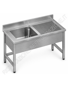 Sink per day - Depth 60 - N. 1 tub - Gocciolatoio to the...