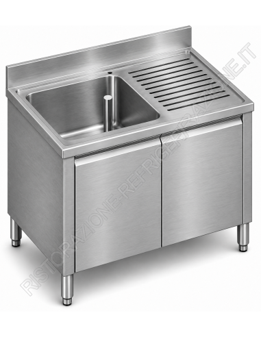 Lavello ante battenti - Depth 70 - N.1 tub -...