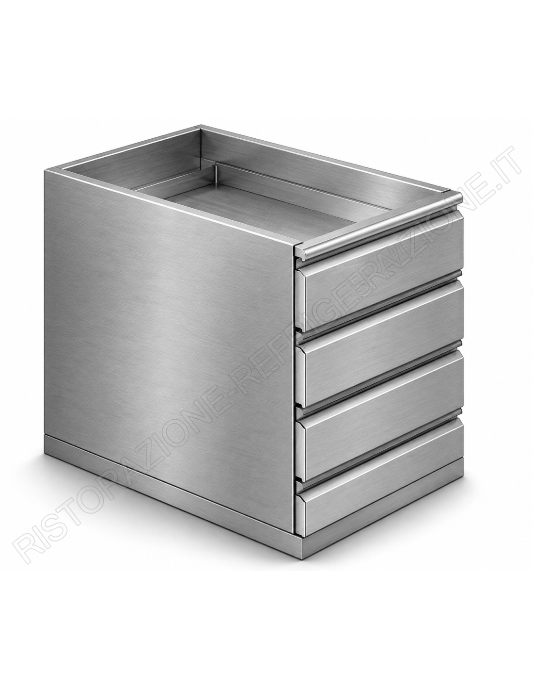 Cassettiera 4 cassetti con guide cm 37 x 60/70 x 56 h