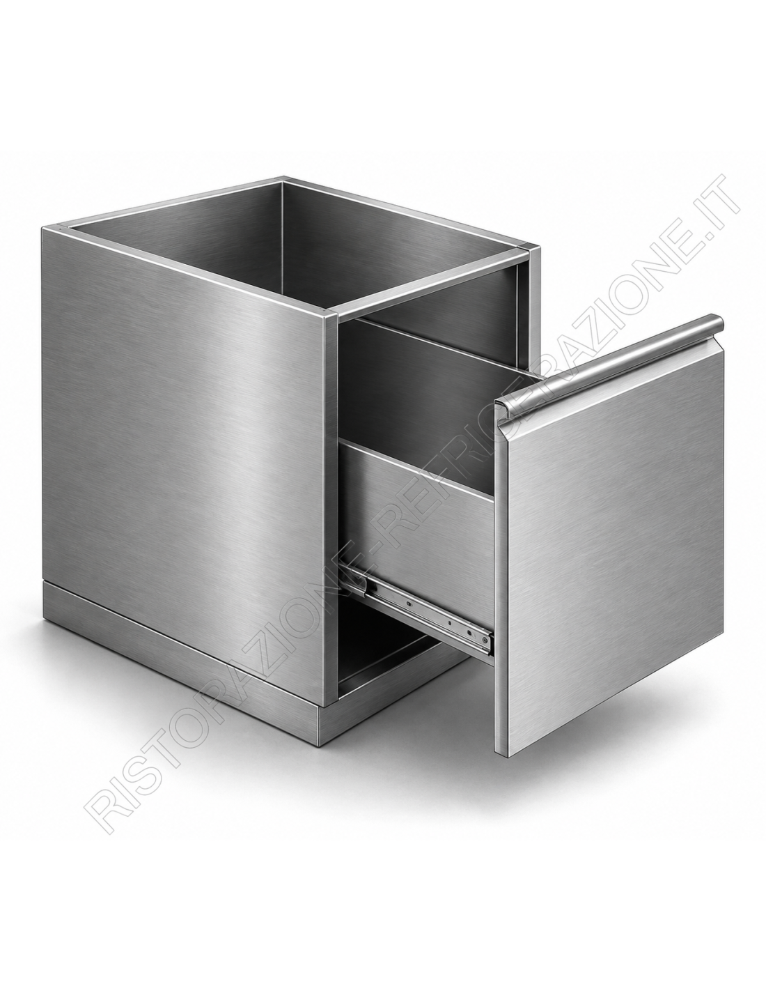 Cassettone con guide 1/1 cm 37 x 60/70 x 62 h