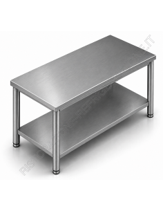 Cuadro con estante AISI 304 - profundidad 120 cm