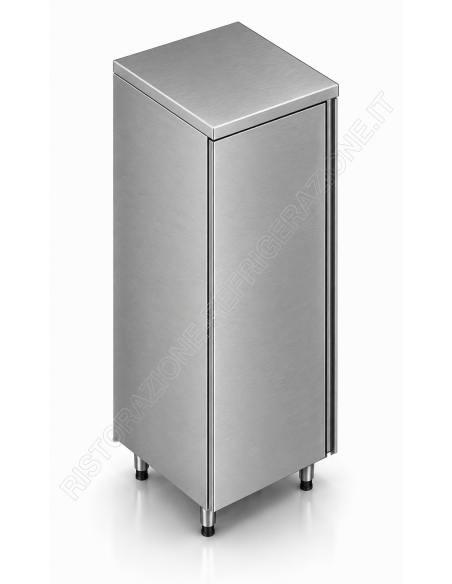 Armario - Puerta vencida - Altura 200 cm - Acero AISI 304 - Dimensiones diversos