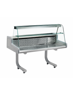 Banco alimentare -Vetro curvo - Statico - cm 150 x 93 x... 2