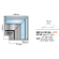 90° -open corner unit for counter with curved glass and pistons