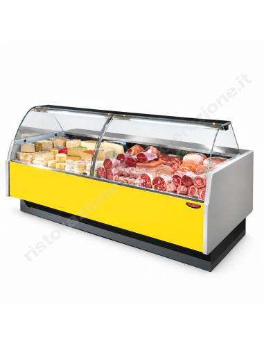 Refrigerated food counter For cured meats,...