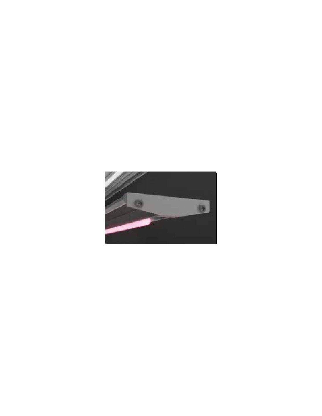 Pink LED Light for Middle Shelf - Bench Length cm 100