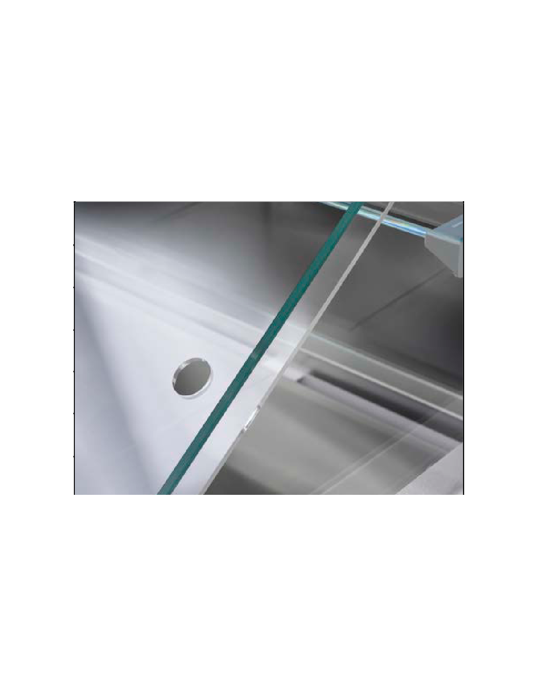 Rear Plexiglass Slides - Counter Length cm 100