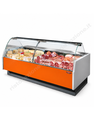 Refrigerated food counter For cured meats,...