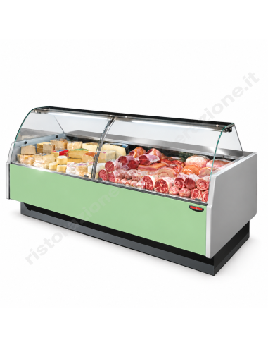 Refrigerated food counter For cured meats,...