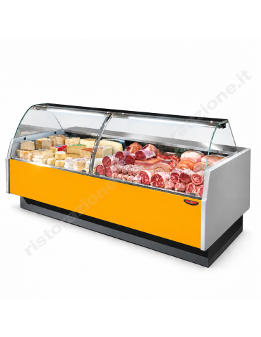 Banco alimentare refrigerato per salumi...