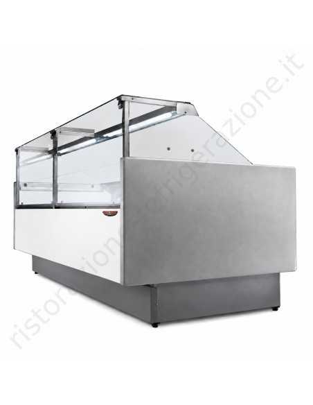 Refrigerated food counter For cold cuts, cheeses, and deli items - Exhibition floor cm 90 - Length cm 104
