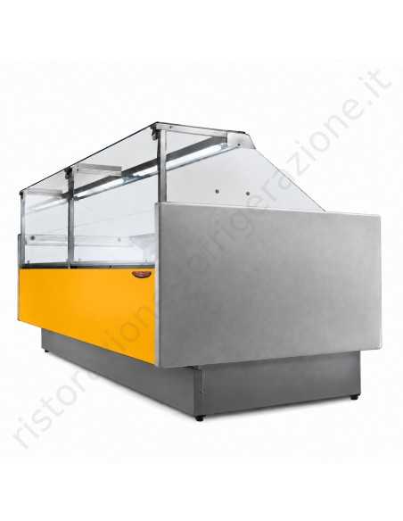 Refrigerated food counter For cured meats, cheeses, and deli products - Exhibition floor cm 90 - Length cm 152