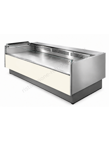 Banco alimentare Self-Service per salumi formaggi e gastronomia - Piano espositivo cm 90 - Lunghezza cm 104