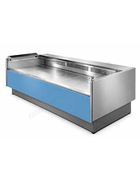 Banco alimentare Self-Service per salumi formaggi e gastronomia - Piano espositivo cm 90 - Lunghezza cm 104