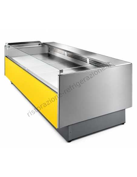 Banco alimentare Self-Service per salumi formaggi e gastronomia - Piano espositivo cm 90 - Lunghezza cm 104