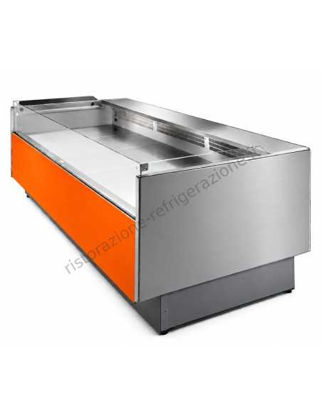 Banco alimentare Self-Service per salumi formaggi e gastronomia - Piano espositivo cm 90 - Lunghezza cm 104