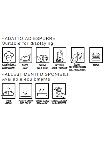 Mostrador alimentario Neutro para embutidos,...