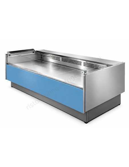 Mostrador neutro autoservicio para embutidos, quesos y productos de charcutería - Superficie exposición cm 90 - Longitud cm 104