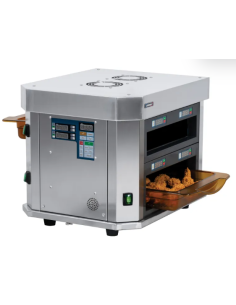 Professional Horizontal Food Holding Warmer with 2 Tanks...