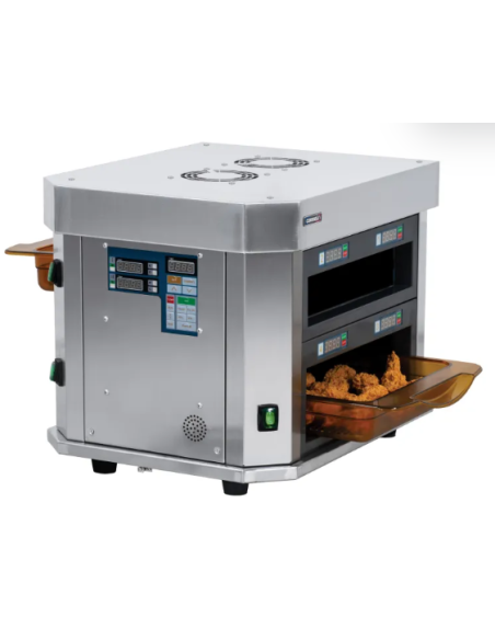 Professional Horizontal Food Holding Warmer with 2 Tanks – 1300 W
