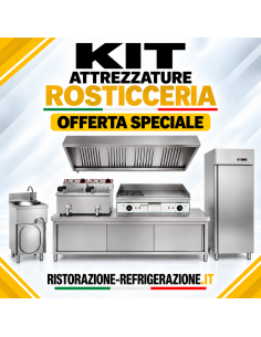 700 L fridge, 9+9 L fryer, knee-operated sink,...