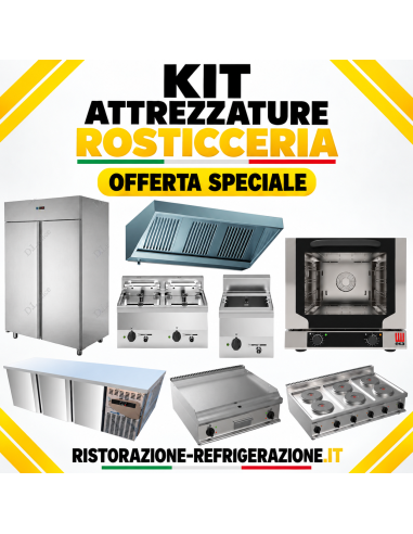 1400 L fridge, 6 hotplates, griddle, 4-tray...