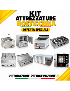 Gas pasta cooker 13 L with baskets, griddle, 6 gas... 2