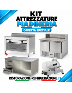 Cuocipiadina gas 8 piadine, banco frigo 2 porte con... 2
