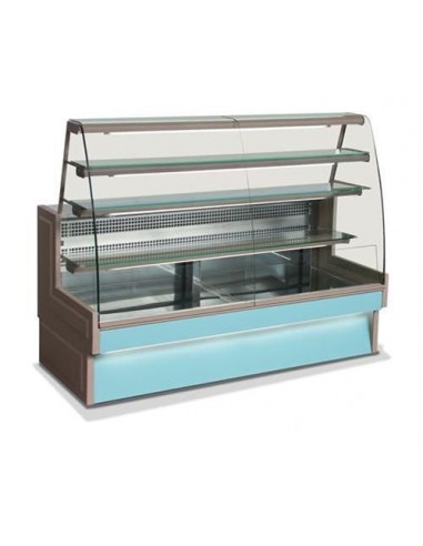 Food bank - Curved glass - Static - cm 103 x 87.6 x 143.2