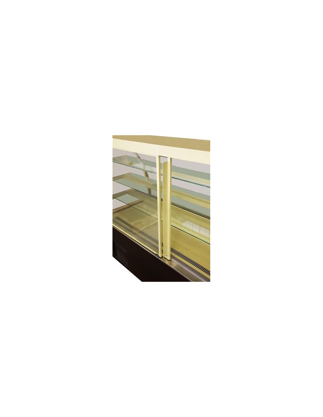 Puertas traseras correderas en plexiglás - Para vidrio curvado Mod. RIVO, vidrio recto y vidrio inclinado - Longitud 100 cm