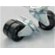 Kit 4 ruedas gemelas Ø 75 mm (2 con freno)