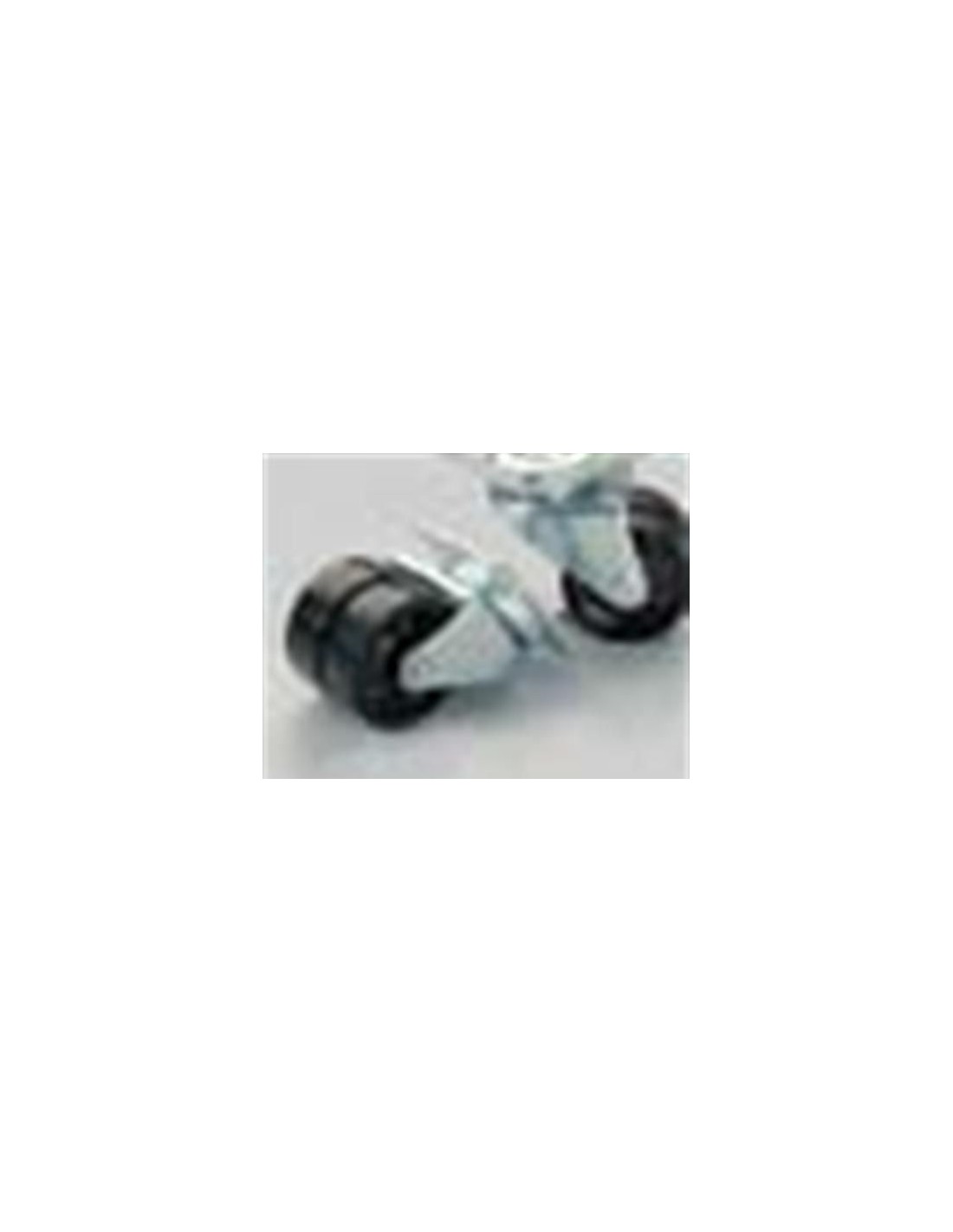 Kit 4 ruedas gemelas Ø 75 mm (2 con freno)