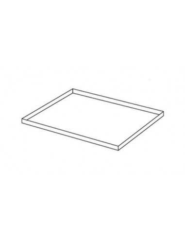 Teglie in lamiera alluminata - Dimensioni cm 80 x 60 x 2 h