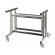Stainless steel trolley with wheels (removable) - To Mod. Capri and Planetary 42 / P and 84 / P
