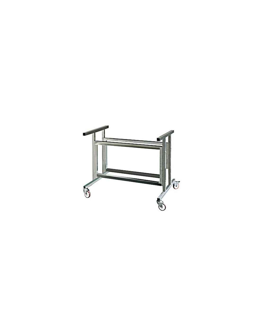 Stainless steel trolley with wheels (removable) with shelf for recovery container fat - To Mod. ELBA