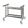 Stainless steel trolley with wheels (removable) - To Mod. Capri and Planetary 105 / P 126 / P