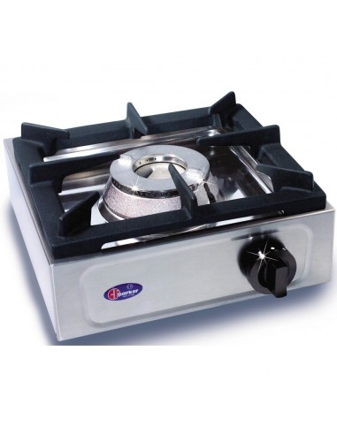 Gas cooker - No. 1 Burner - Power kW 3 or kW 4.5 or kW 6.5 - Dimensions cm 35 x 35 x 17 h