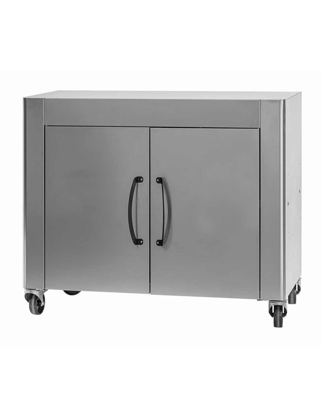 Armadio neutro con porte - Ruote - cm 140x57x90h - per Mod. CHURRASCO CM29