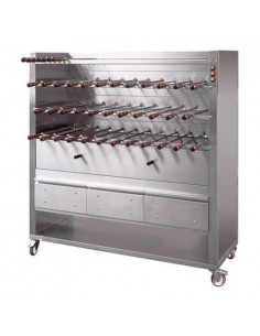 Churrasco in brace - 35 swords - cm 156 x 56.5 x 162 h