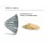 Cone steel mozzarella choppers - hole 2.5 mm - For shredding tender or slightly aged cheeses