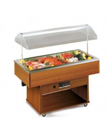 Isola buffet per pesce - Statica - cm 142.3 x 75 x 153.8h