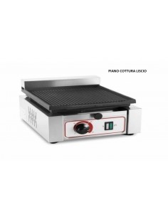 Piastra elettrica in ghisa con piano liscio cm 37x26