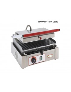 Electric steel plate with smooth top and lid and 27x25 cooking surface