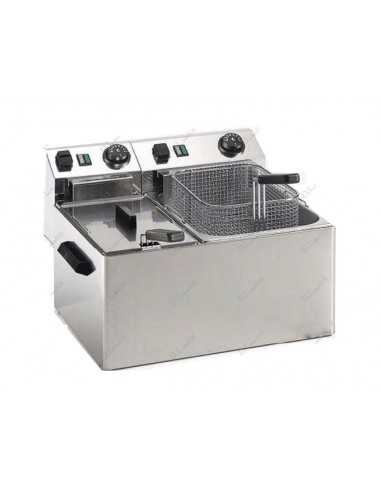 Electric fryer - Capacity lt 4+7 - Cm 45 x 42 x 32 h