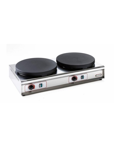 Double Crepier - enamelled stove top mm 350 - Thermostat from 50°-300°C - Cm 76 x 38 x 19 h