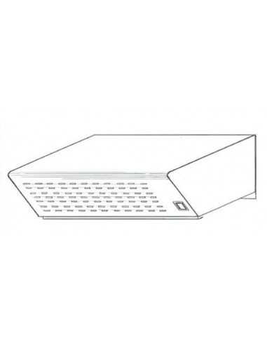 Capota de horno de pizza FP36 - FP66 - Con ventilador axial 20W - Dimensiones C 55 x 43 x 15 h