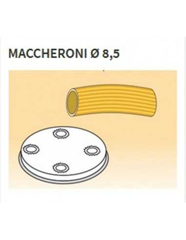 Trafile formati vari in lega ottone - Bronzo - Per macchina pasta fresca modello MPF8N - Maccheroni Ø mm 8.5