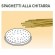 Brass-bronze alloy mould in different shapes - For fresh pasta machine MPF8N model - Spaghetti alla chitarra mm 2 x 2