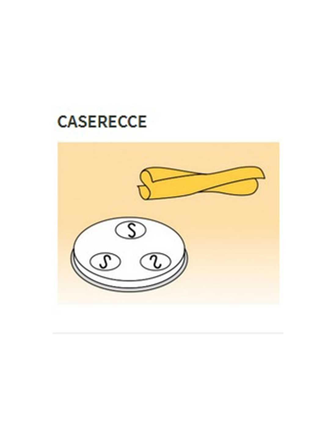 Matrices de aleación de latón de varias formas -Bronce - Para máquina de pasta fresca modelo MPF8N - Casarecce mm 9 x 5