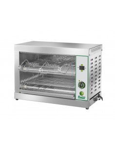 Professional toaster with 6 tongs - With quartz heating elements
